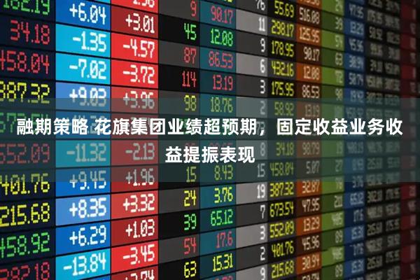 融期策略 花旗集团业绩超预期，固定收益业务收益提振表现
