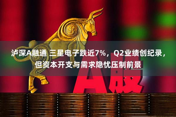 泸深A融通 三星电子跌近7%，Q2业绩创纪录，但资本开支与需求隐忧压制前景