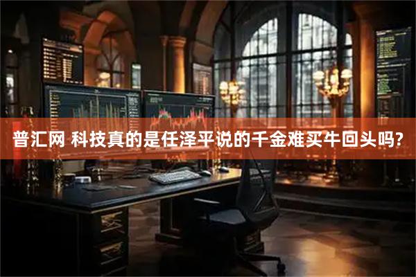 普汇网 科技真的是任泽平说的千金难买牛回头吗?